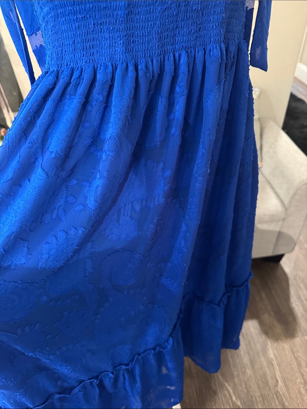 Lilly Pulitzer Cobalt Blue Tie-Shoulder Maxi Dress - Picture 3 of 3